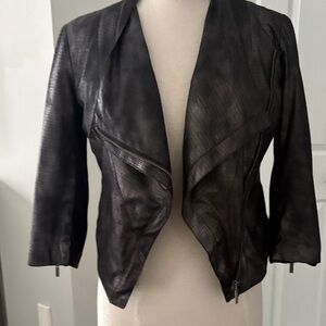 bebe Black Leather Jacket